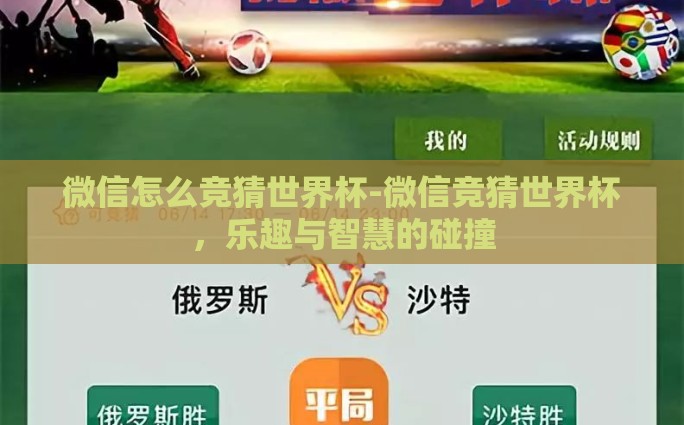 微信怎么竞猜世界杯-微信竞猜世界杯，乐趣与智慧的碰撞