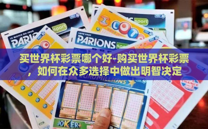买世界杯彩票哪个好-购买世界杯彩票，如何在众多选择中做出明智决定