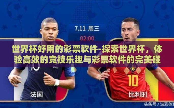世界杯好用的彩票软件-探索世界杯，体验高效的竞技乐趣与彩票软件的完美碰撞