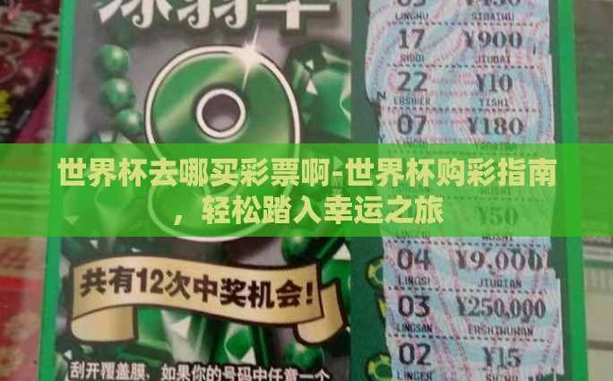 世界杯去哪买彩票啊-世界杯购彩指南，轻松踏入幸运之旅