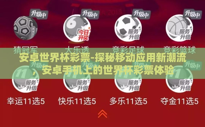 世界杯去哪买彩票啊-选购世界杯彩票的智慧指南，攻略与平台解析