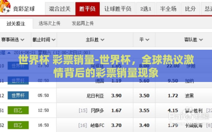 博宏世界杯竞猜-博宏世界杯竞猜，预测与热情的碰撞