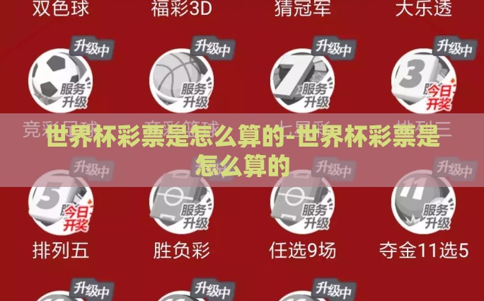 世界杯彩票是怎么算的-世界杯彩票是怎么算的