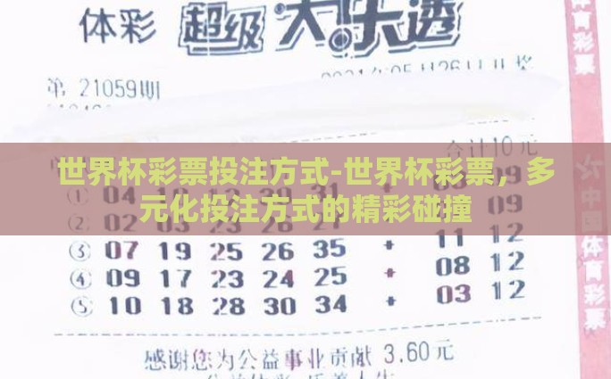 世界杯彩票投注方式-世界杯彩票，多元化投注方式的精彩碰撞