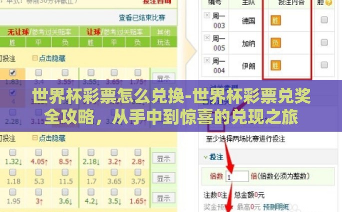 世界杯彩票怎么兑换-世界杯彩票兑奖全攻略，从手中到惊喜的兑现之旅