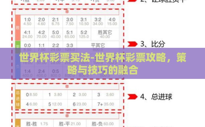世界杯彩票买法-世界杯彩票攻略，策略与技巧的融合