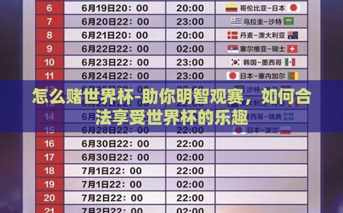 世界杯冠军 彩票-世界杯冠军与梦想的彩票——一场智慧与运气的较量
