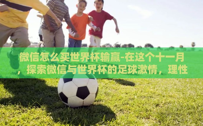 微信怎么买世界杯输赢-在这个十一月，探索微信与世界杯的足球激情，理性观赛与智能投注新风尚