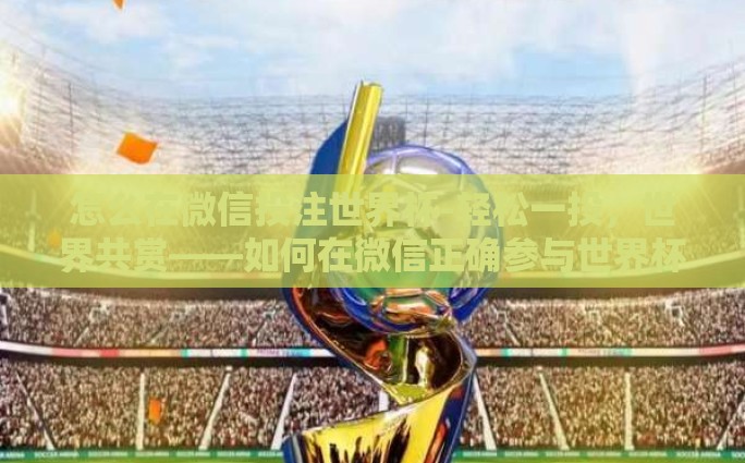 怎么在微信投注世界杯-轻松一投，世界共赏——如何在微信正确参与世界杯投注