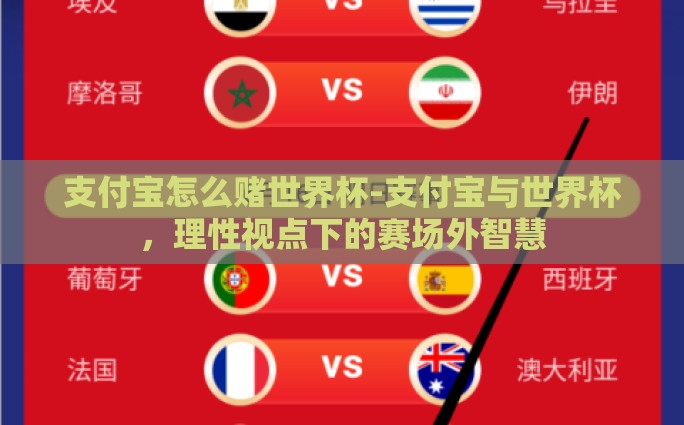 支付宝怎么赌世界杯-支付宝与世界杯，理性视点下的赛场外智慧